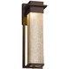 Fusion 16.5 inch Dark Bronze Outdoor Wall Sconce in Mercury Fusion