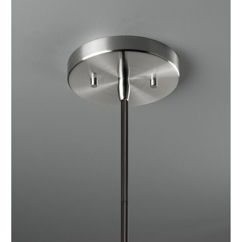 Radiance Collection 1 Light 12 inch Brushed Nickel Pendant Ceiling Light