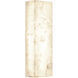 Alabaster Rocks Collection - Medley Family LED 5.5 inch Alabaster Rocks ADA Wall Sconce Wall Light in 3.5" D x 5.5" W x 17" H, EVOLV