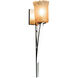 Veneto Luce Wall Sconce Wall Light in Polished Chrome, Gold with Clear Rim (Veneto Luce), Cylinder with Rippled Rim, Incandescent