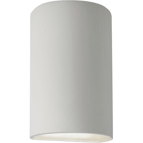 Ambiance Cylinder LED 9.5 inch Bisque Outdoor Wall Sconce, Small