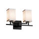 Textile 16 inch Dark Bronze Bath Bar Wall Light