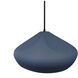 Radiance Collection - Crease Pendant Ceiling Light in Matte Black, Black Cord, Replaceable Bulb, Midnight Sky/Matte White, 15.25W x 6.5H, Form+Finish+Function