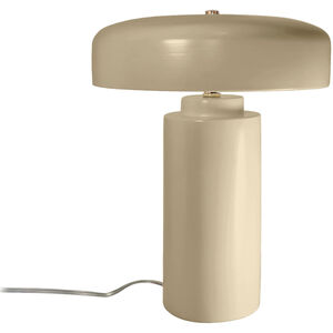 Portable 16.5 inch 60 watt Gloss White Table Lamp Portable Light
