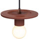 Radiance Collection 1 Light 8 inch Canyon Clay Pendant Ceiling Light