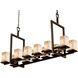 Alabaster Rocks LED 14 inch Dark Bronze Chandelier Ceiling Light