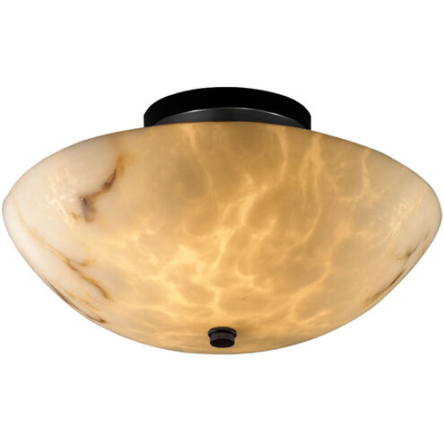 Lumenaria LED 14 inch Matte Black Semi-Flush Ceiling Light in 2000 Lm LED
