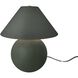Portable 16.75 inch 60.00 watt Pewter Green and Brushed Brass Portable Lamp Portable Light