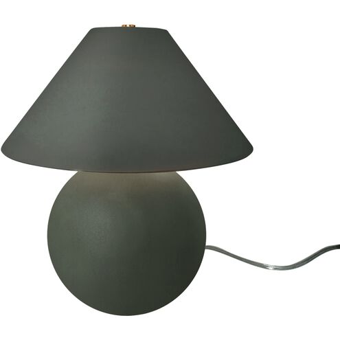 Portable 16.75 inch 60.00 watt Pewter Green and Brushed Brass Portable Lamp Portable Light