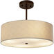 Textile LED 18 inch Dark Bronze Pendant Ceiling Light