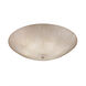 3form 6 Light 24 inch Polished Chrome Semi-Flush Ceiling Light in Fossil Leaf, Incandescent