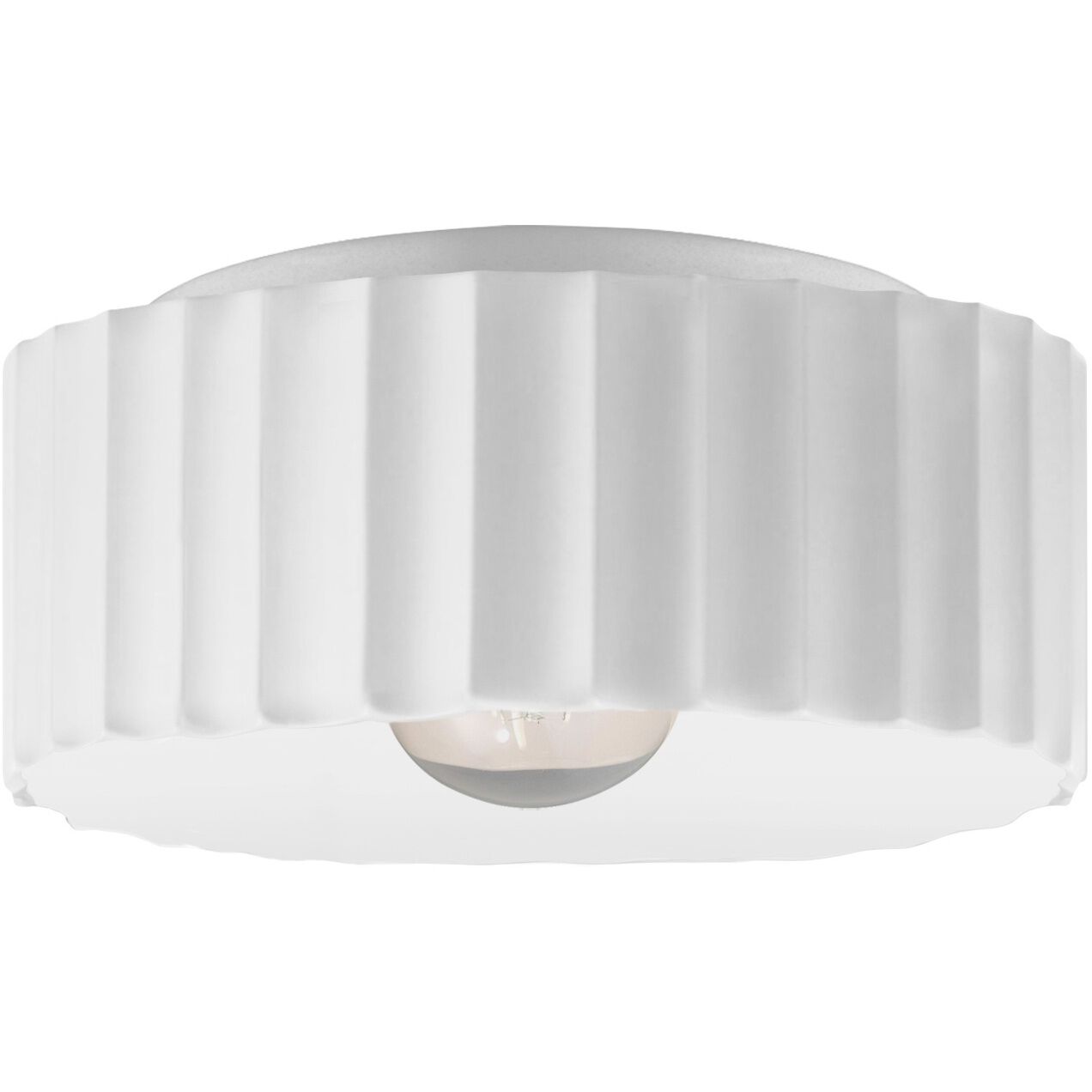 Radiance 1 Light 13 inch Gloss White Flush Mount Ceiling Light