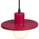 Radiance Collection 1 Light 8 inch Cerise Pendant Ceiling Light