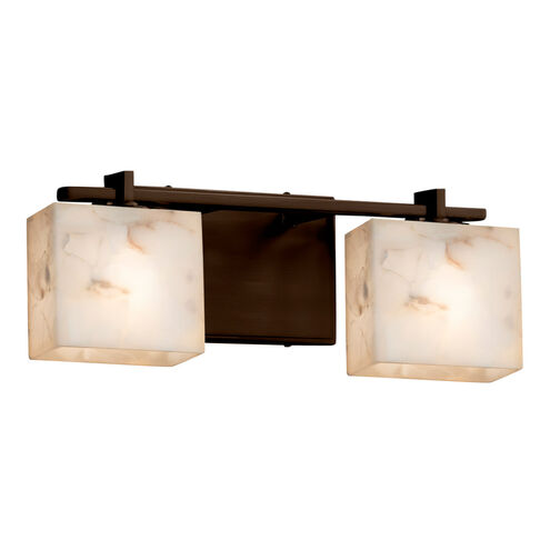 Alabaster Rocks 15.5 inch Dark Bronze Bath Bar Wall Light