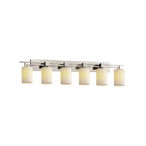 CandleAria 56 inch Brushed Nickel Bath Bar Wall Light