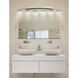 Clouds LED 56.5 inch Brushed Nickel Bath Bar Wall Light in 4200 Lm LED, Oval, Archway