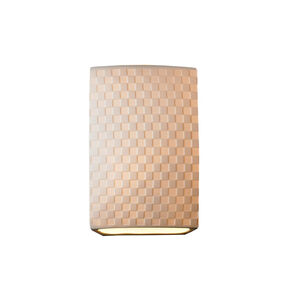 Limoges 1 Light 7 inch Wall Sconce Wall Light in Checkerboard, Checkerboard Impression