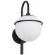 Fusion Collection - Saturn Family 14.5 inch Matte Black Outdoor Wall Sconce