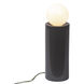 Portable 16.5 inch 60 watt Gloss Grey Table Lamp Portable Light
