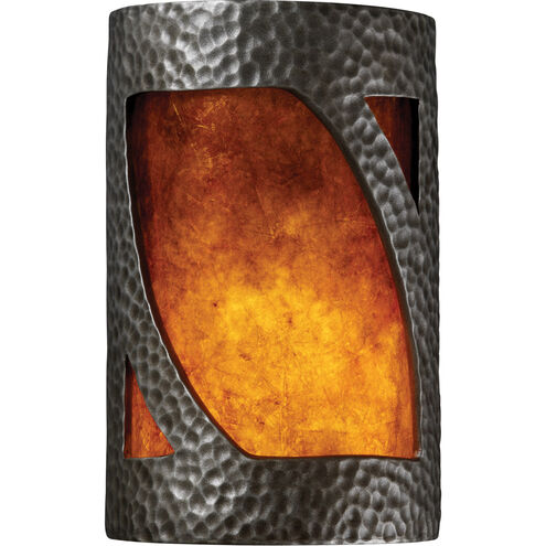Ambiance 1 Light 7.75 inch Hammered Pewter ADA Wall Sconce Wall Light