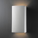 Ambiance Rectangle 2 Light 7.25 inch Bisque ADA Wall Sconce Wall Light in Incandescent, Large