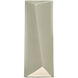 Ambiance LED 6 inch Celadon Green Crackle ADA Wall Sconce Wall Light, Closed Top Fixture, Diagonal