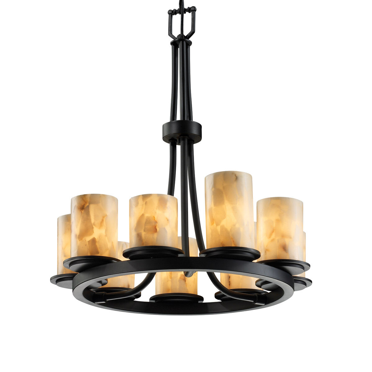 Alabaster Rocks LED 23 inch Dark Bronze Chandelier Ceiling Light in 6300 Lm LED, Dakota
