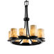 Alabaster Rocks LED 23 inch Dark Bronze Chandelier Ceiling Light in 6300 Lm LED, Dakota
