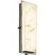 Lumenaria 18 inch Brushed Nickel Outdoor Wall Sconce