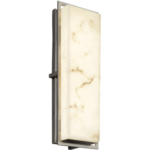 Lumenaria 18 inch Brushed Nickel Outdoor Wall Sconce