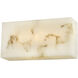 LumenAria Collection - Medley Family 10 inch Faux Alabaster Resin ADA Wall Sconce Wall Light in 3" D x 10" W x 5" H, EVOLV