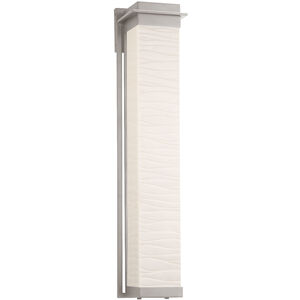 Porcelina Pacific Wall Sconce Wall Light in Brushed Nickel