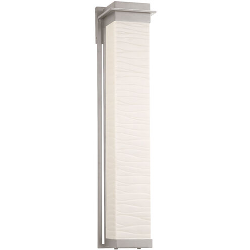Porcelina Pacific LED 7 inch Brushed Nickel Wall Sconce Wall Light