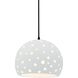 Perforated Globe 1 Light 7.00 inch Pendant