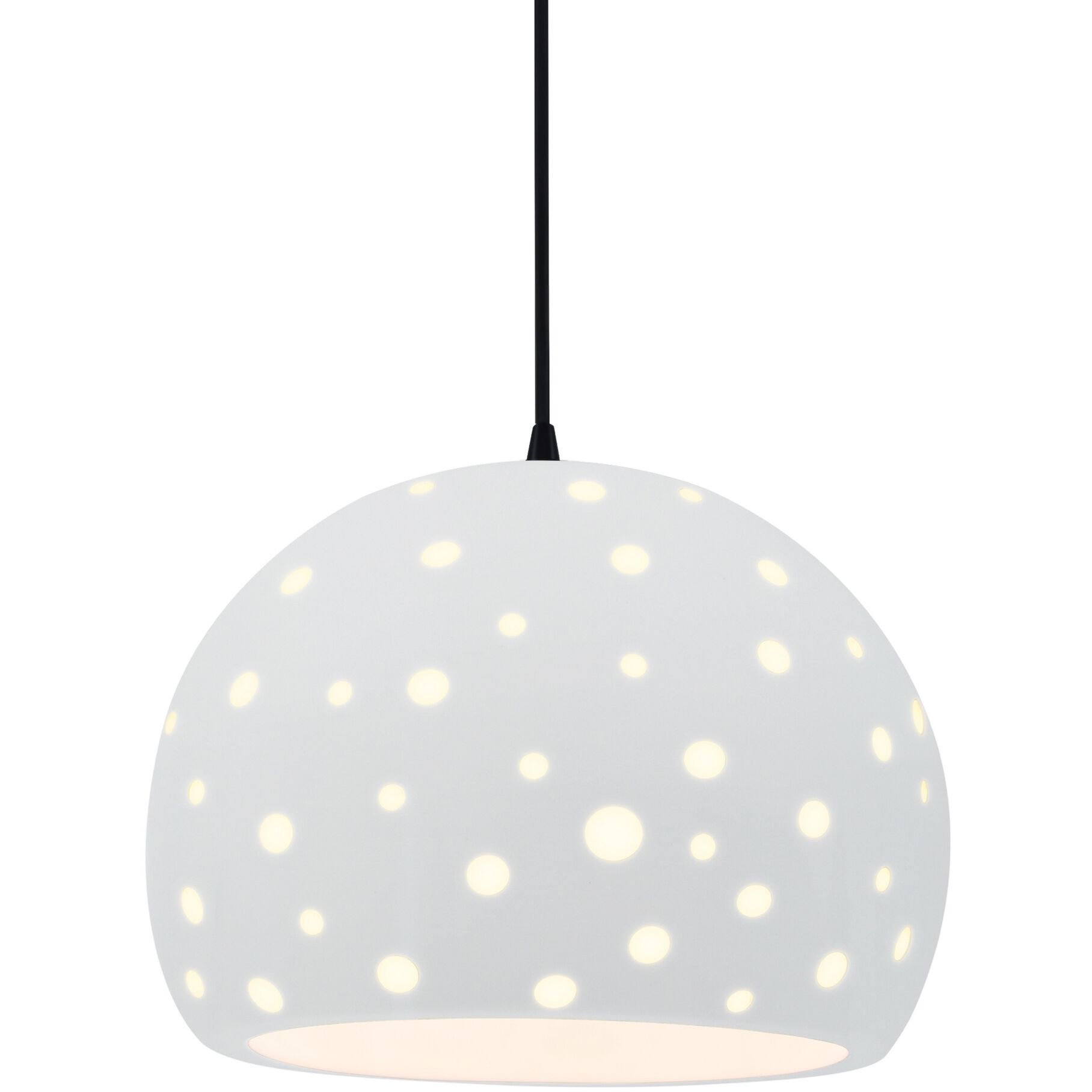 Perforated Globe 1 Light 12.25 inch Pendant