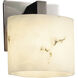LumenAria Wall Sconce Wall Light in 700 Lm LED, Polished Chrome, Oval, Modular