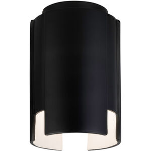 Radiance Collection LED 6 inch Hammered Iron Outdoor Flush-Mount