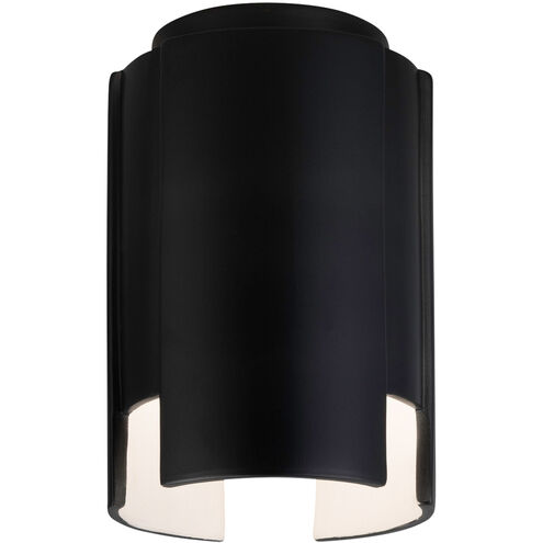 Radiance Collection LED 6.25 inch Hammered Iron Outdoor Flush-Mount