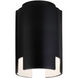 Radiance Collection LED 6.25 inch Hammered Iron Outdoor Flush-Mount