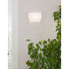 Textile Collection 1 Light 14 inch White ADA Wall Sconce Wall Light in 4" D x 14" W x 10" H, EVOLV