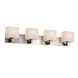 Porcelina LED 35.25 inch Dark Bronze Vanity Light Wall Light in 2800 Lm LED, Pleats