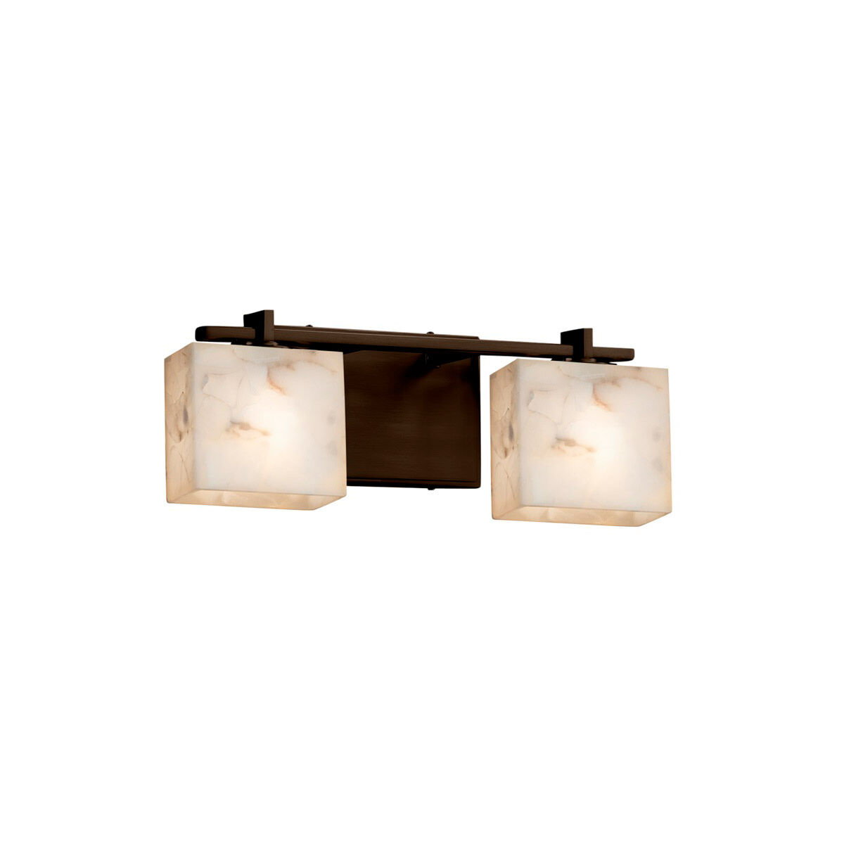 Alabaster Rocks LED 15.5 inch Dark Bronze Bath Bar Wall Light in 1400 Lm LED, Rectangle, Rectangle