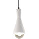 Radiance Collection LED 4.75 inch Bisque with Dark Bronze Pendant Ceiling Light