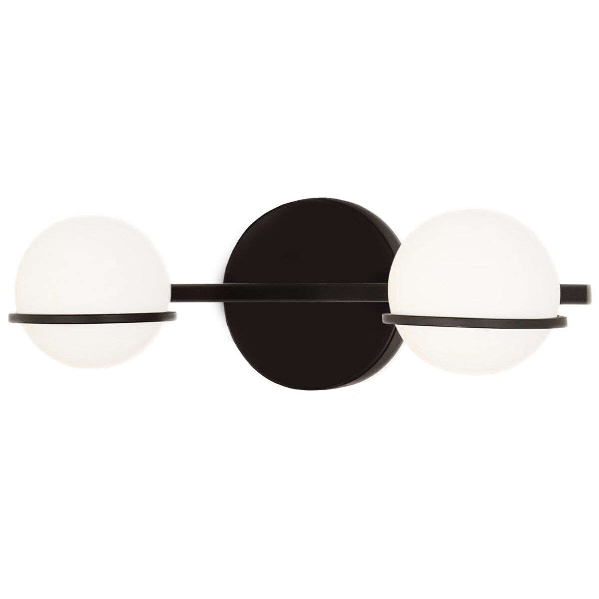Fusion LED 14.25 inch Matte Black Bath Bar Wall Light, Centric Family