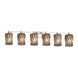 Wire Glass 6 Light 49.00 inch Bathroom Vanity Light