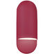 Ambiance Collection - Capsule Wall Sconce Wall Light in Dedicated LED, Cerise, 4D x 14H, Form+Finish+Function