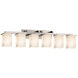 Alabaster Rocks 45.25 inch Brushed Nickel Bath Bar Wall Light