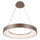 EVOLV LED 19 inch Light Bronze Pendant Ceiling Light, Sway Family