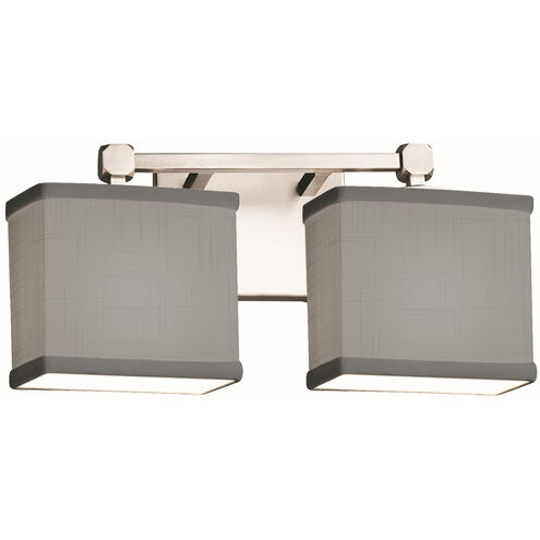 Textile LED 15 inch Polished Chrome Bath Bar Wall Light