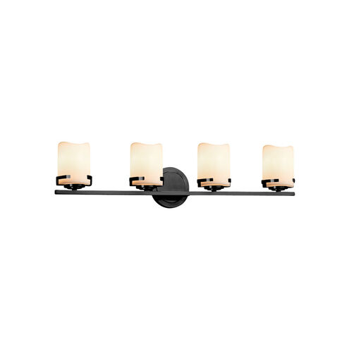 CandleAria 31.5 inch Matte Black Bath Bar Wall Light